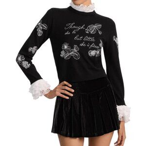 Alice and Olivia Carolann Floral Sweater